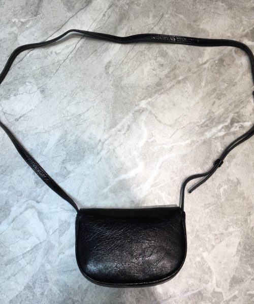 Balenciaga Leader Soft Round Cross Bag In Black, For Women, Women's Bags 6.3in/16cm