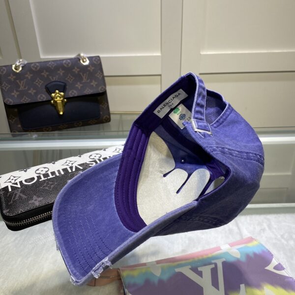Balenciaga Logo Cap In Blue