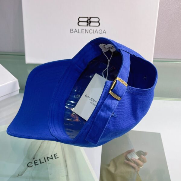 Balenciaga Logo Cap In Blue
