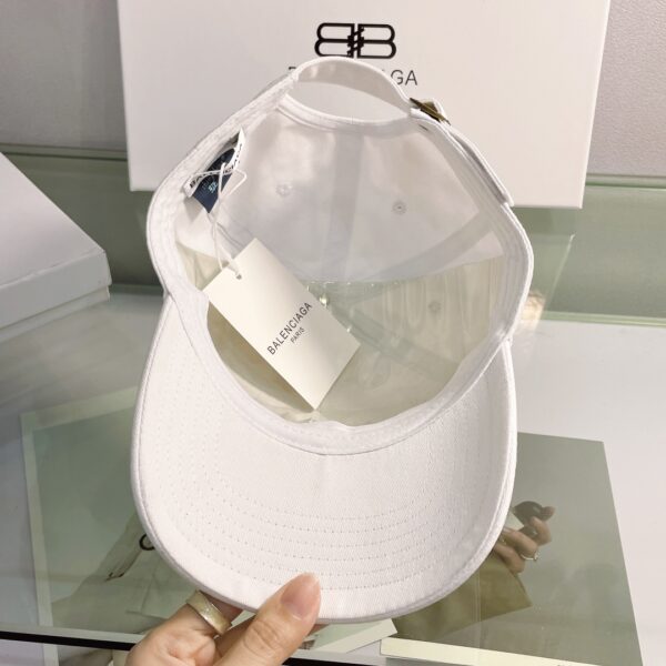 Balenciaga Logo Cap In White