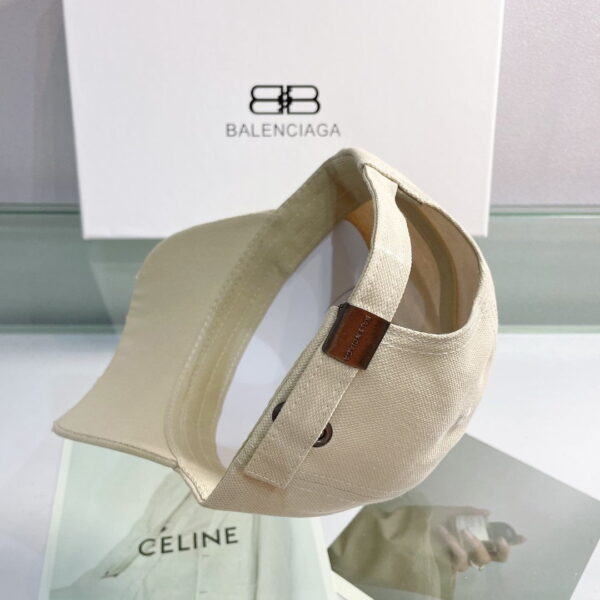 Balenciaga Logo Front Cap In Beige