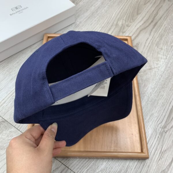 Balenciaga Logo Front Cap In Blue