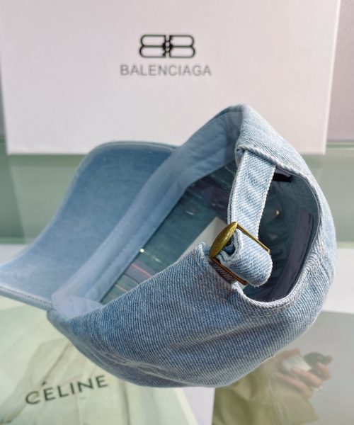 Balenciaga Logo Front Cap In Blue
