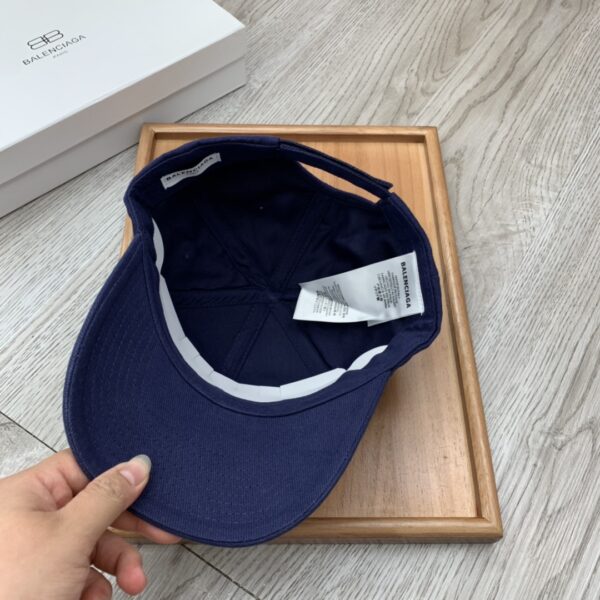 Balenciaga Logo Front Cap In Blue