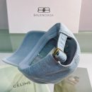 Balenciaga Logo Front Cap In Blue