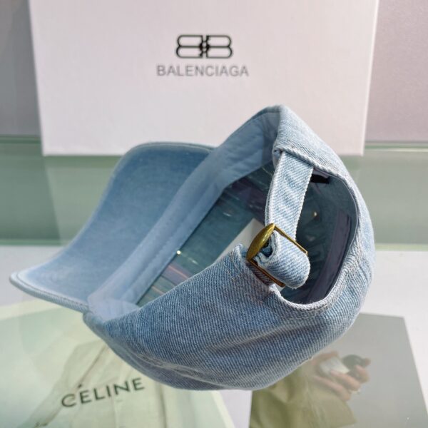 Balenciaga Logo Front Cap In Blue