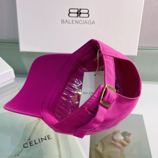 Balenciaga Logo Front Cap In Pink