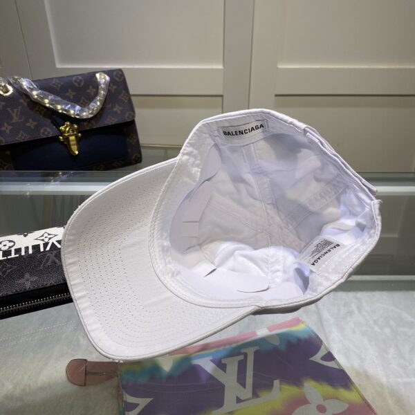 Balenciaga Logo Front Cap In White