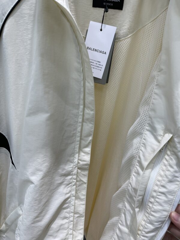 Balenciaga Logo Track Jacket White For Women