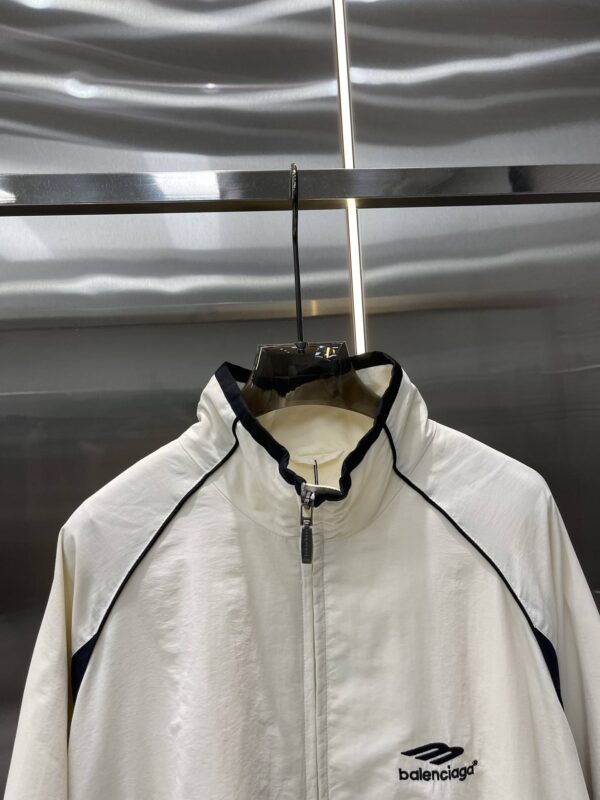 Balenciaga Logo Track Jacket White For Women