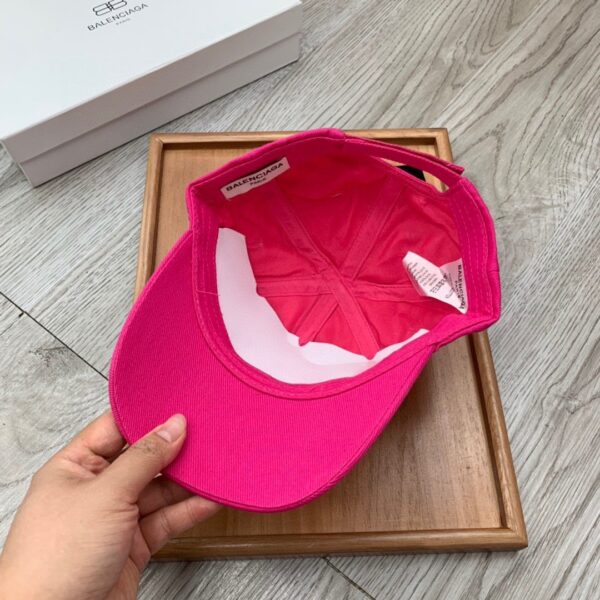 Balenciaga Logo Visor Cap In Pink