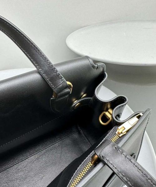Balenciaga Money Small Tote Bag Black For Women 9.2in/23.5cm