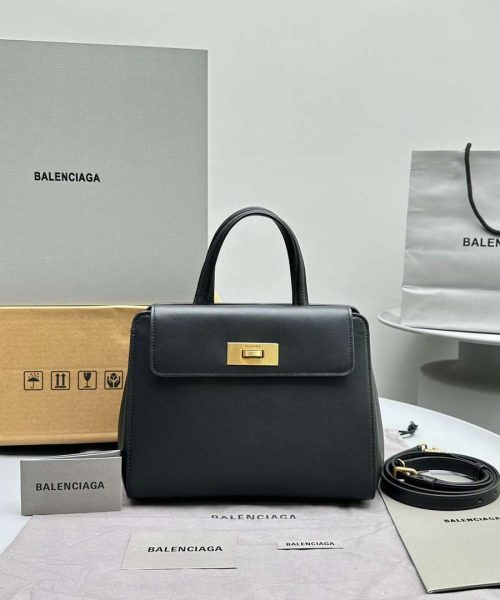 Balenciaga Money Small Tote Bag Black For Women 9.2in/23.5cm