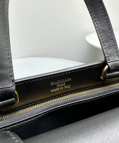 Balenciaga Money Small Tote Bag Black For Women 9.2in/23.5cm