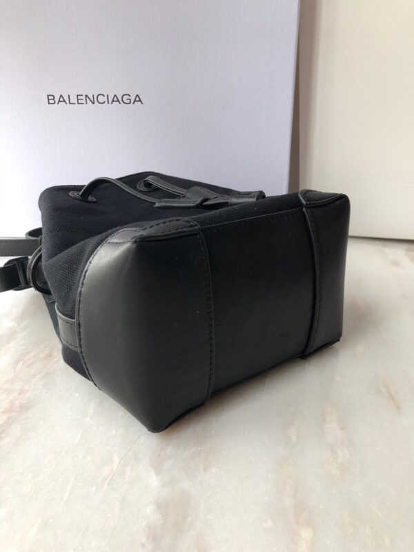 Balenciaga Navy Cabas Linen Crossbody Bag In Black, For Women, Women's Bags 9.8in/25cm