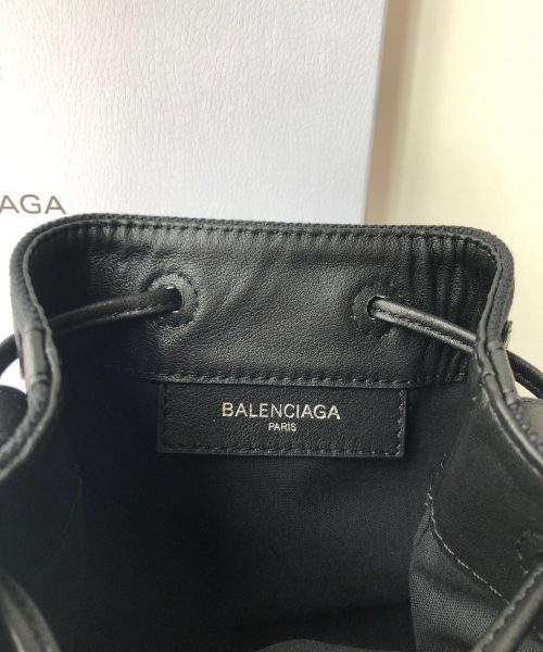 Balenciaga Navy Cabas Linen Crossbody Bag In Black, For Women, Women's Bags 9.8in/25cm