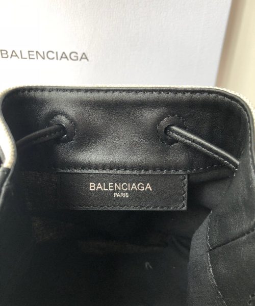Balenciaga Navy Cabas Linen Crossbody Bag In White, For Women, Women's Bags 9.8in/25cm