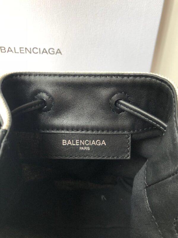 Balenciaga Navy Cabas Linen Crossbody Bag In White, For Women, Women's Bags 9.8in/25cm