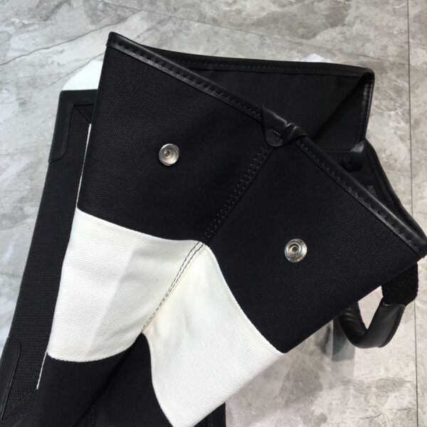 Balenciaga Navy Medium Cabas Tote Bag In Black And White, For Women, Women's Bags 14.1in/36cm