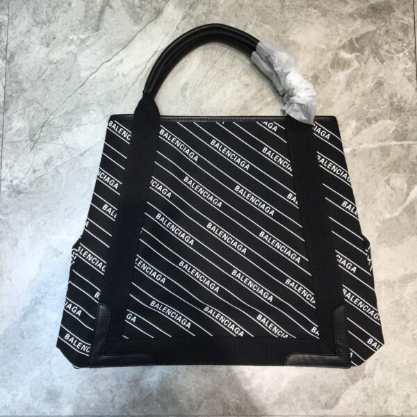 Balenciaga Navy Medium Cabas Tote Bag In Black, For Women, Women's Bags 14.1in/36cm