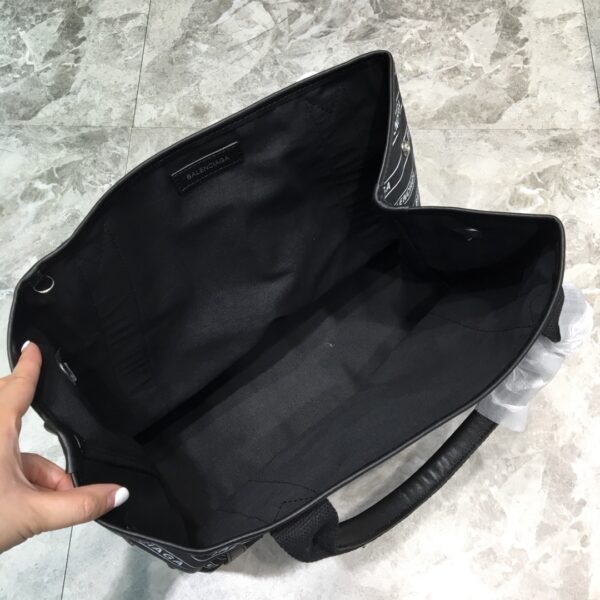 Balenciaga Navy Medium Cabas Tote Bag In Black, For Women, Women's Bags 14.1in/36cm