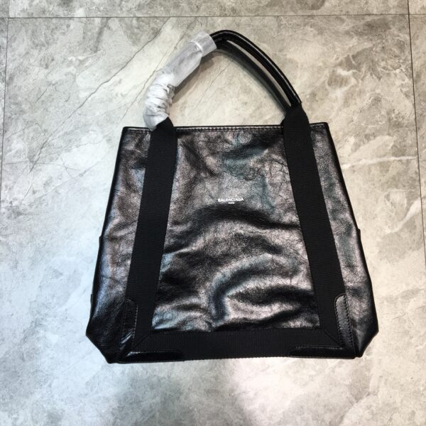 Balenciaga Navy Medium Cabas Tote Bag In Black, For Women, Women's Bags 14.1in/36cm