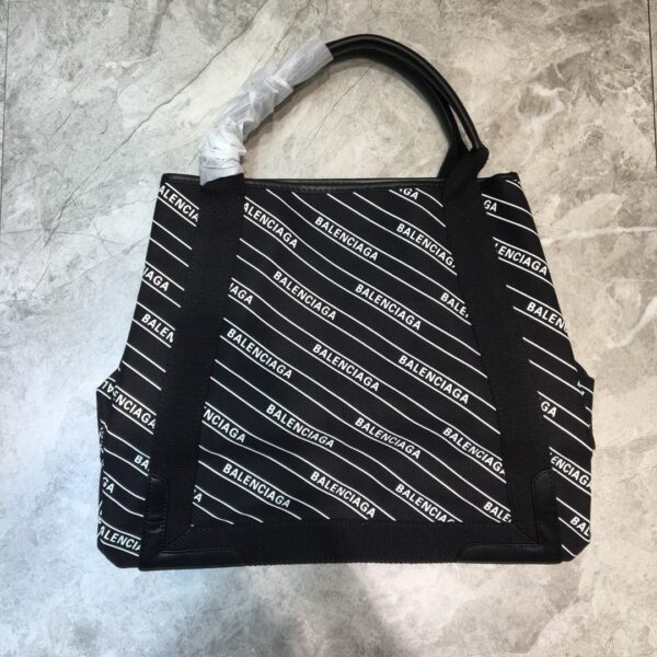Balenciaga Navy Medium Cabas Tote Bag In Black, For Women, Women's Bags 14.1in/36cm