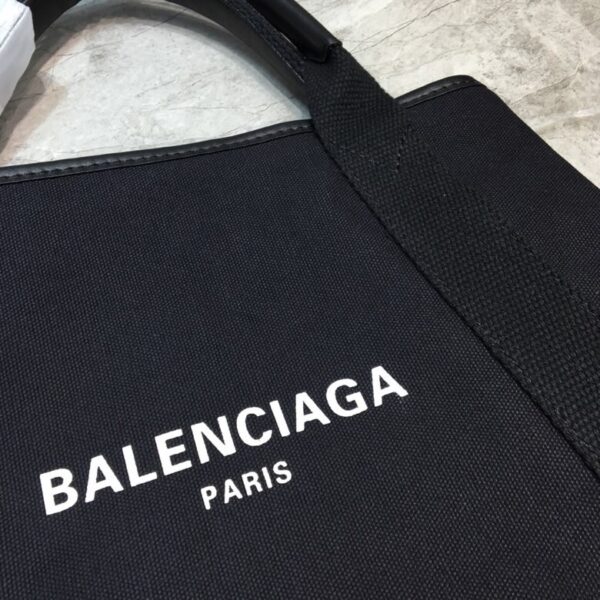 Balenciaga Navy Medium Cabas Tote Bag In Black, For Women, Women's Bags 14.1in/36cm
