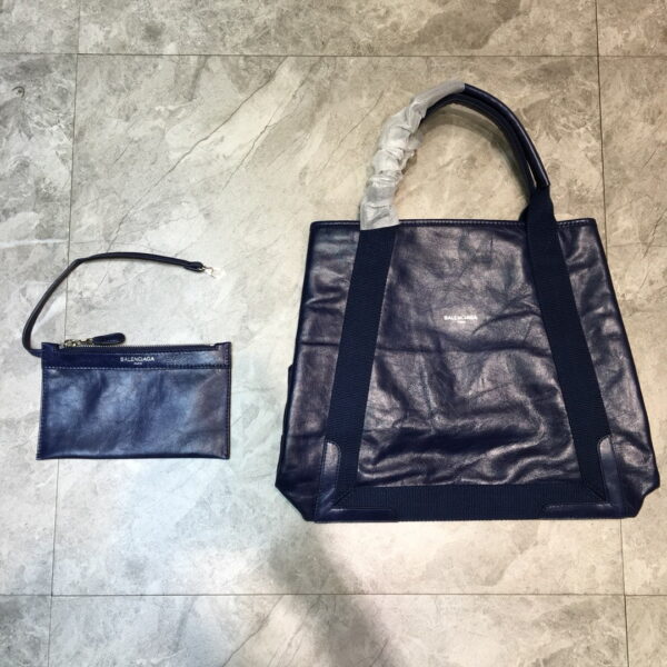 Balenciaga Navy Medium Cabas Tote Bag In Blue, For Women, Women's Bags 14.1in/36cm