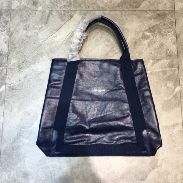 Balenciaga Navy Medium Cabas Tote Bag In Blue, For Women, Women's Bags 14.1in/36cm