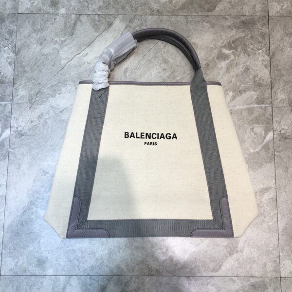 Balenciaga Navy Medium Cabas Tote Bag In Gray, For Women, Women's Bags 14.1in/36cm