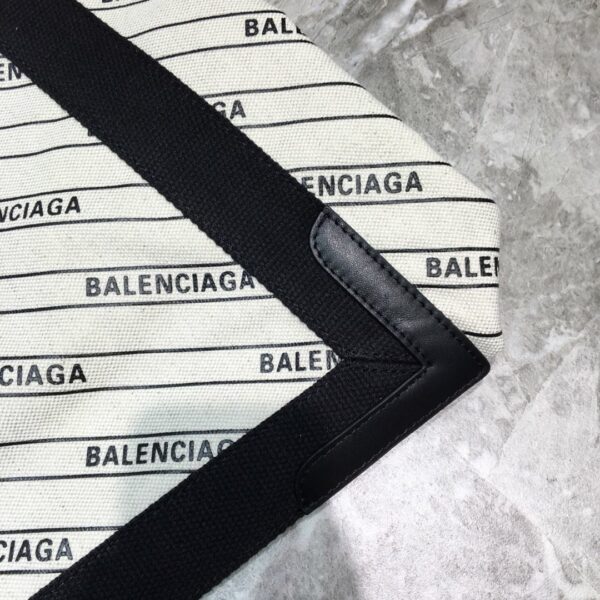 Balenciaga Navy Medium Cabas Tote Bag In White, For Women, Women's Bags 14.1in/36cm