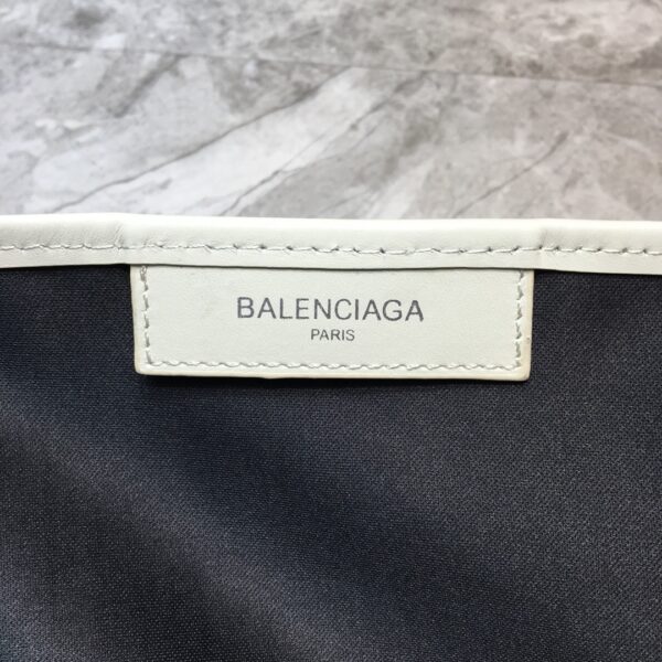 Balenciaga Navy Medium Cabas Tote Bag In White, For Women, Women's Bags 14.1in/36cm