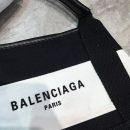 Balenciaga Navy Small Cabas Tote Bag In Black And White, For Women, Women's Bags 18.5in/47cm
