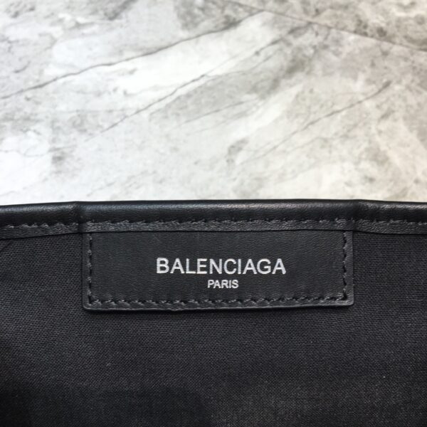 Balenciaga Navy Small Cabas Tote Bag In Black And White, For Women, Women's Bags 18.5in/47cm