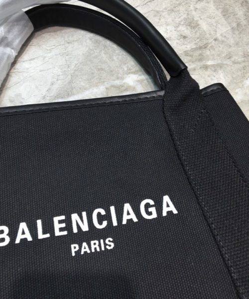 Balenciaga Navy Small Cabas Tote Bag In Black, For Women, Women's Bags 18.5in/47cm 3399332HH3N1000