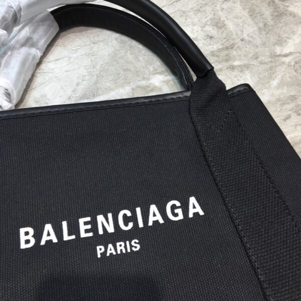 Balenciaga Navy Small Cabas Tote Bag In Black, For Women, Women's Bags 18.5in/47cm 3399332HH3N1000