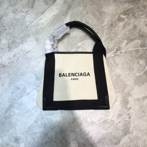 Balenciaga Navy Small Cabas Tote Bag In Black, For Women, Women's Bags 18.5in/47cm 3399332HH3N9260