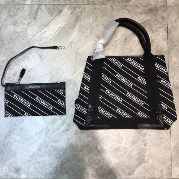Balenciaga Navy Small Cabas Tote Bag In Black, For Women, Women's Bags 18.5in/47cm