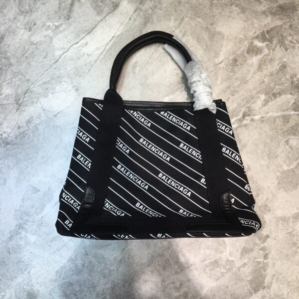 Balenciaga Navy Small Cabas Tote Bag In Black, For Women, Women's Bags 18.5in/47cm