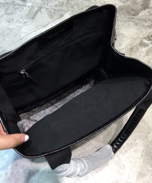 Balenciaga Navy Small Cabas Tote Bag In Black, For Women, Women's Bags 18.5in/47cm