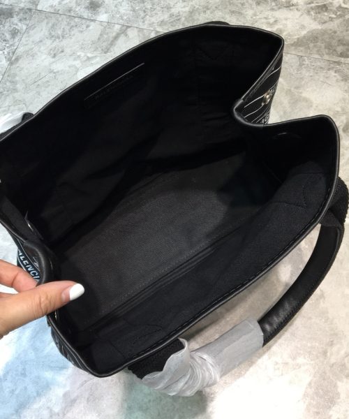 Balenciaga Navy Small Cabas Tote Bag In Black, For Women, Women's Bags 18.5in/47cm