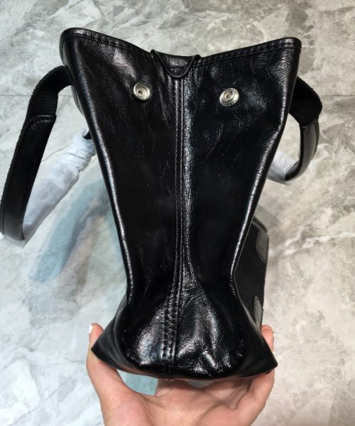 Balenciaga Navy Small Cabas Tote Bag In Black, For Women, Women's Bags 18.5in/47cm