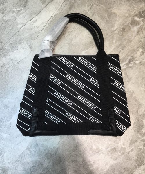 Balenciaga Navy Small Cabas Tote Bag In Black, For Women, Women's Bags 18.5in/47cm