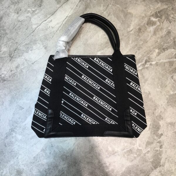 Balenciaga Navy Small Cabas Tote Bag In Black, For Women, Women's Bags 18.5in/47cm