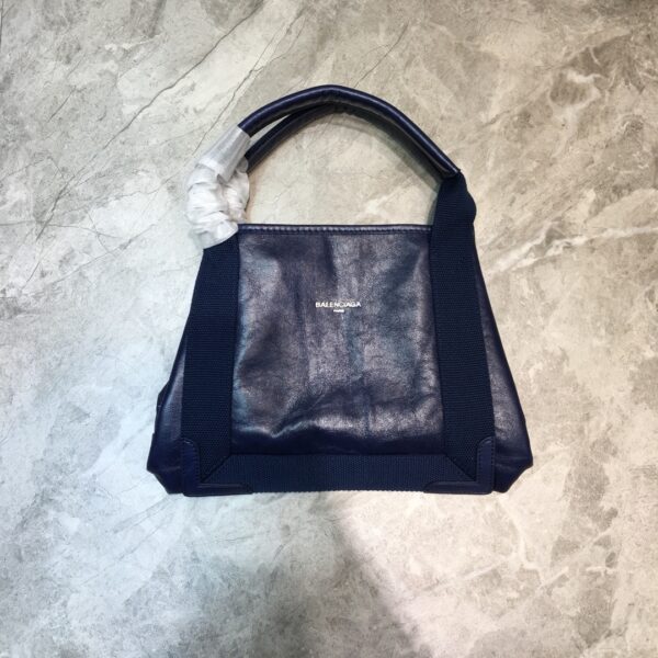 Balenciaga Navy Small Cabas Tote Bag In Blue, For Women, Women's Bags 18.5in/47cm