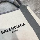 Balenciaga Navy Small Cabas Tote Bag In Gray, For Women, Women's Bags 18.5in/47cm