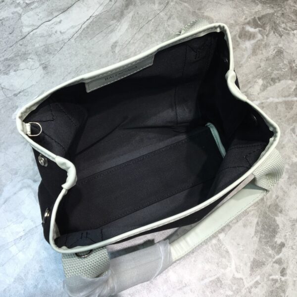 Balenciaga Navy Small Cabas Tote Bag In White, For Women, Women's Bags 18.5in/47cm