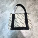 Balenciaga Navy Small Cabas Tote Bag In White, For Women, Women's Bags 18.5in/47cm