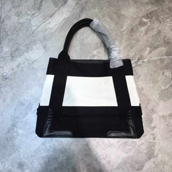 Balenciaga Navy XS Tote Bag In Black And White, For Women, Women's Bags 12.6in/32cm